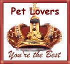 Pet Lovers Your The Best Award